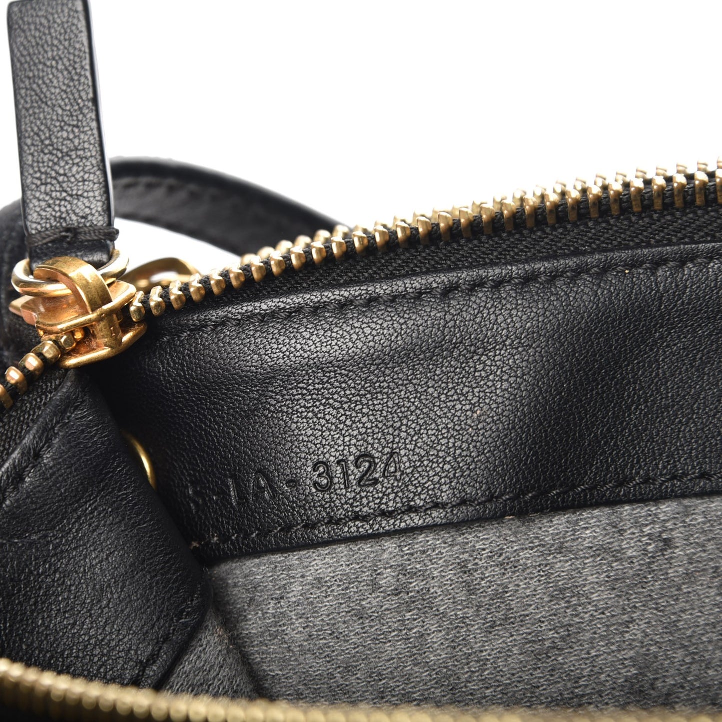 Lambskin Large Trio Crossbody Bag Black