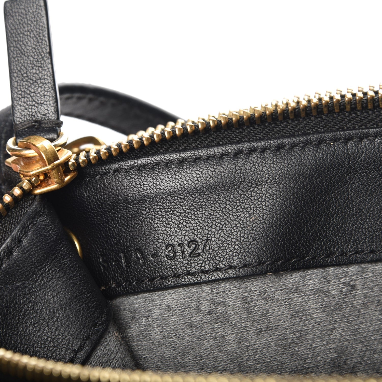 Celine Lambskin Large Trio Crossbody Bag Black 7 of 11