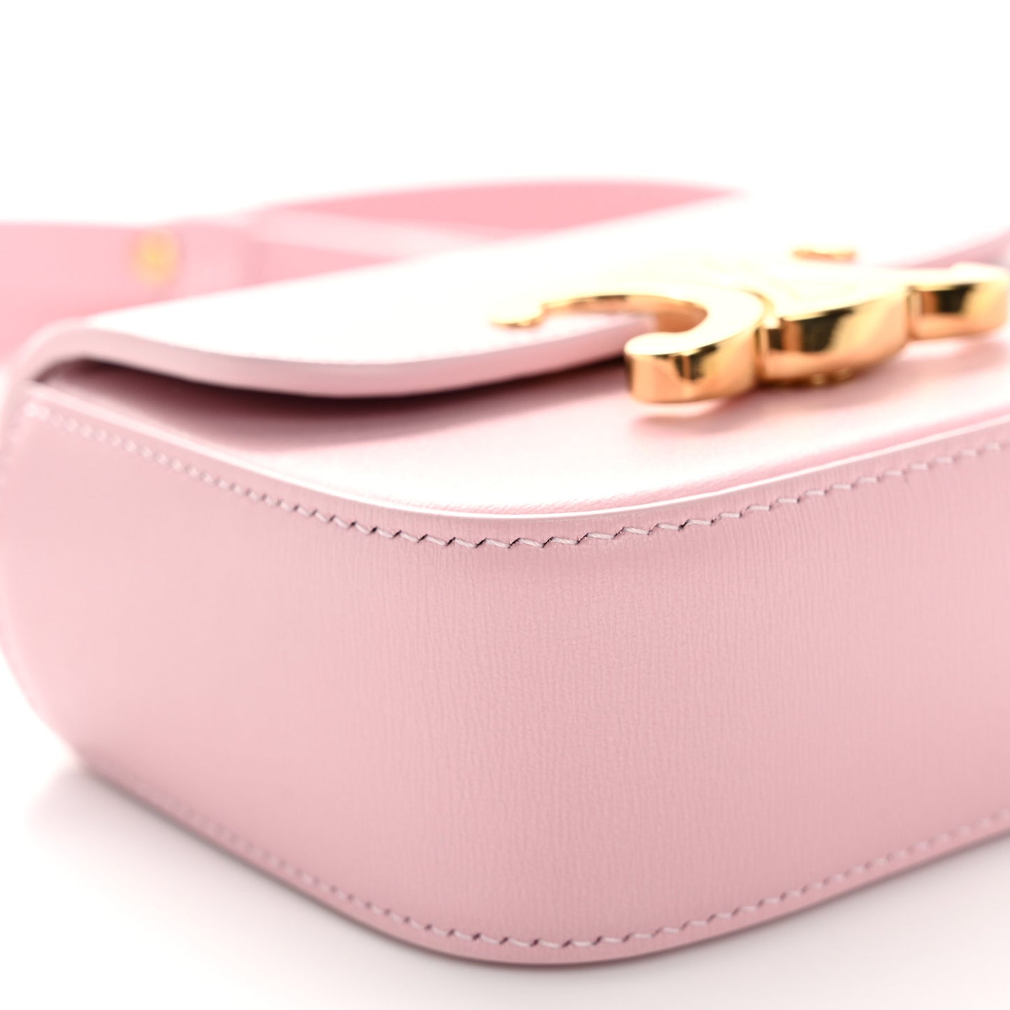 Shiny Calfskin Mini Triomphe Light Pink
