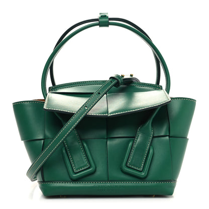 Bottega Veneta Calfskin Mini Maxi Intrecciato Arco Green 1 of 9