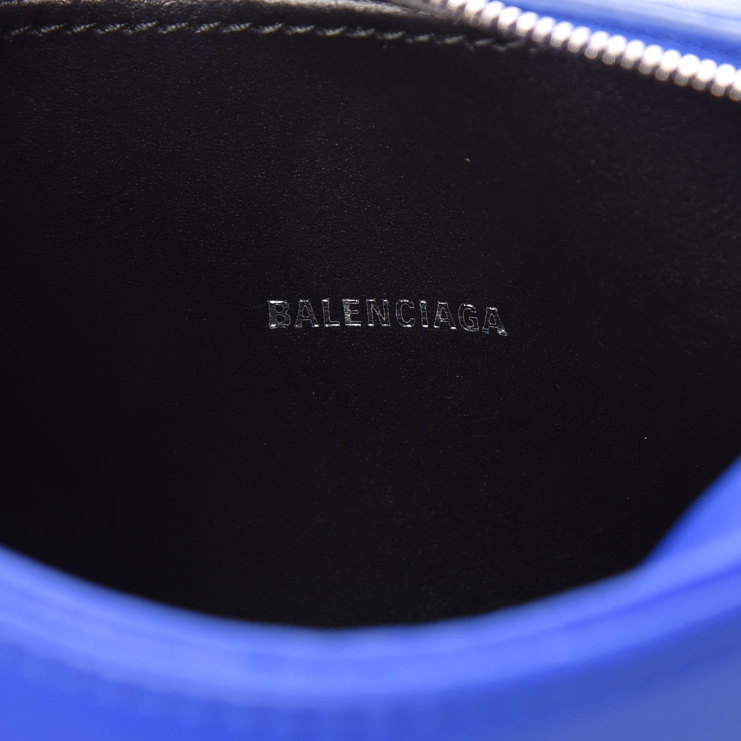 Balenciaga Smooth Calfskin Logo XS Everyday Camera Bag Bleu Prim White 6 of 8
