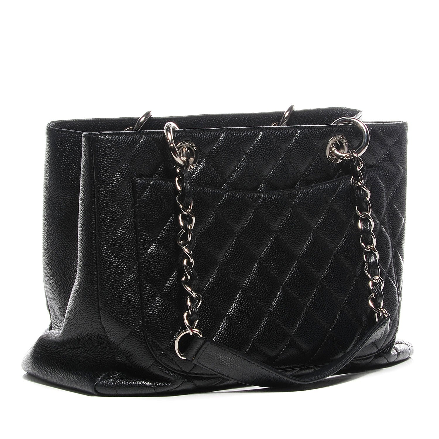Chanel Caviar Quilted Grand Shopping Tote GST Black 3 of 7