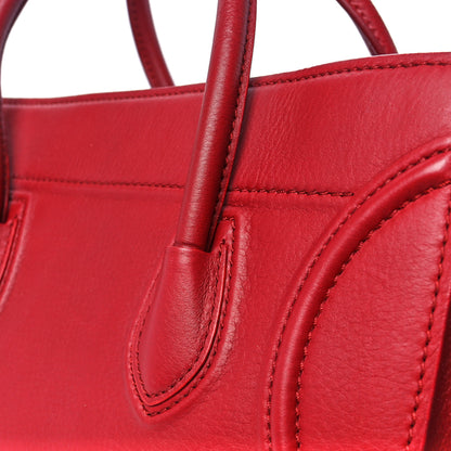 Celine Baby Grained Calfskin Medium Phantom Luggage Carmin 11 of 12