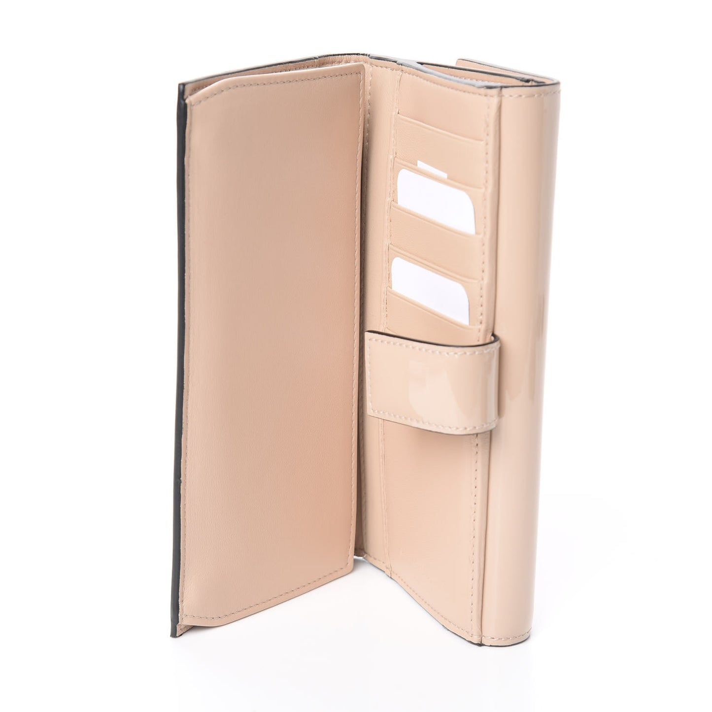 Patent Skull Continental Wallet Teint