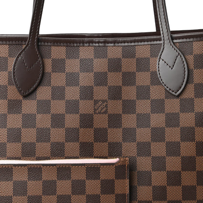 Louis Vuitton Damier Ebene Neo Neverfull MM Rose Ballerine 10 of 10