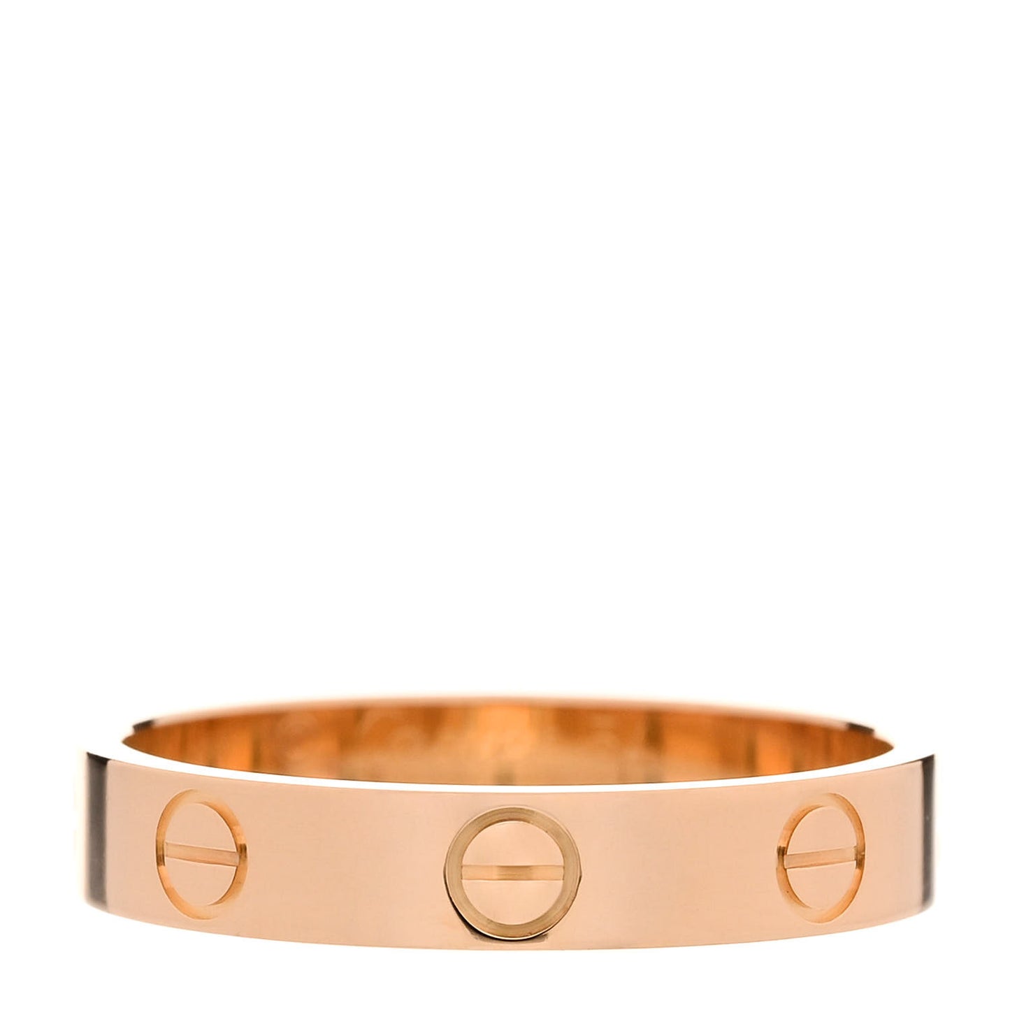 18K Pink Gold 3.5mm LOVE Wedding Band Ring 54 7