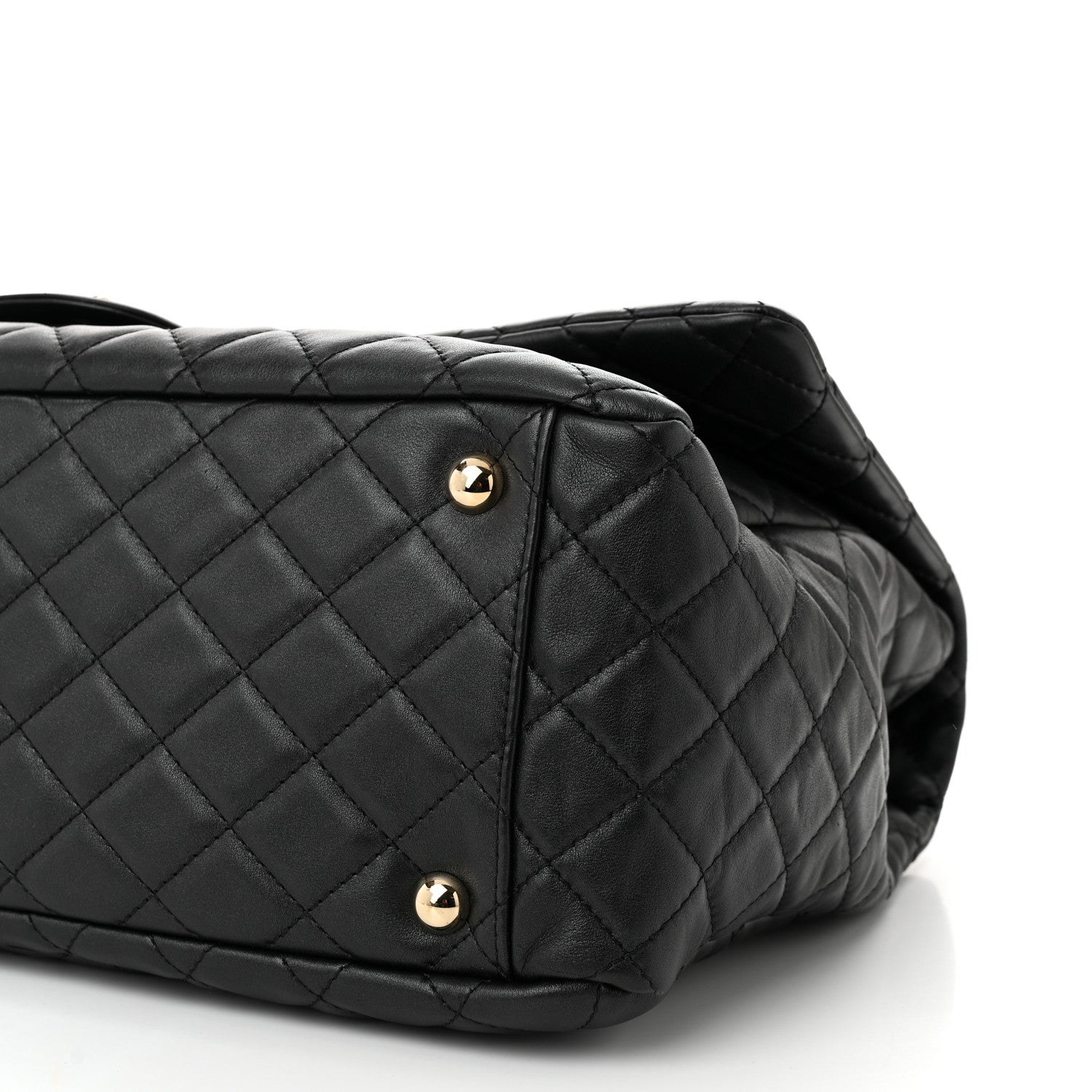 Chanel Calfskin Quilted XXL Travel Flap Bag Black 11 of 11