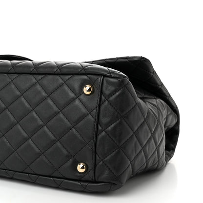 Chanel Calfskin Quilted XXL Travel Flap Bag Black 11 of 11