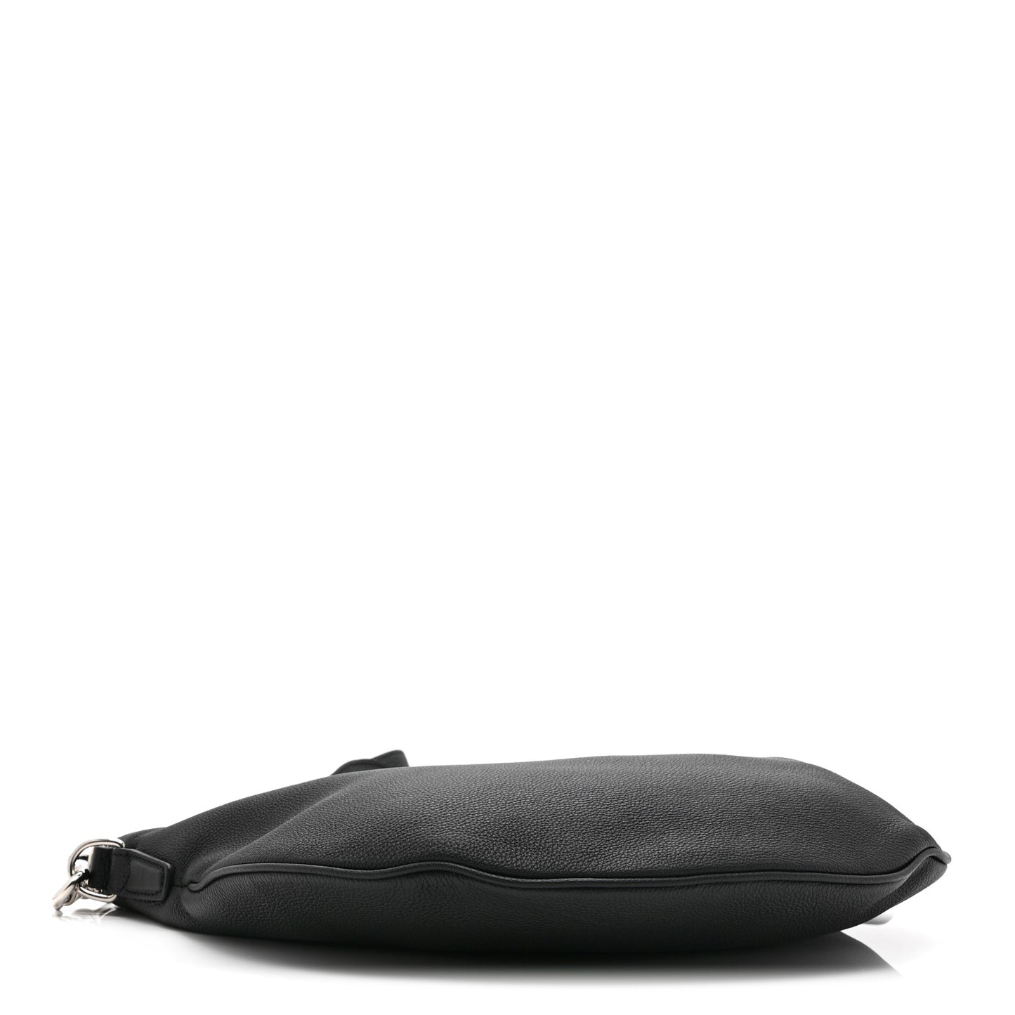 Calfskin Emblem Shoulder Bag Black