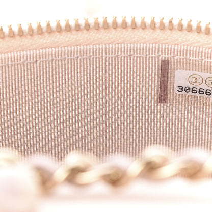 Chanel Caviar Quilted Small Vertical Coco Beauty Vanity Case With Chain Light Pink 7 of 12