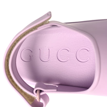 Gucci Soft Rubber Horsebit Touch Womens Strapped Sandals 36 Talc Pink 9 of 10