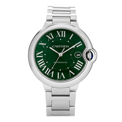 Cartier Stainless Steel 40mm Ballon Bleu De Cartier Automatic Watch Green 1 of 5