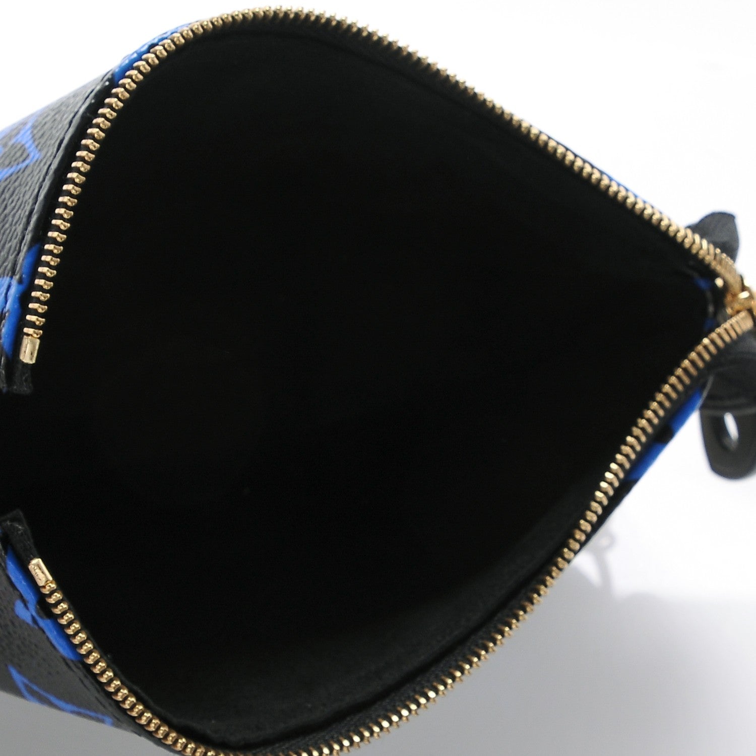 Louis Vuitton Colored Monogram Mini Pochette Accessories Blue Black 5 of 6