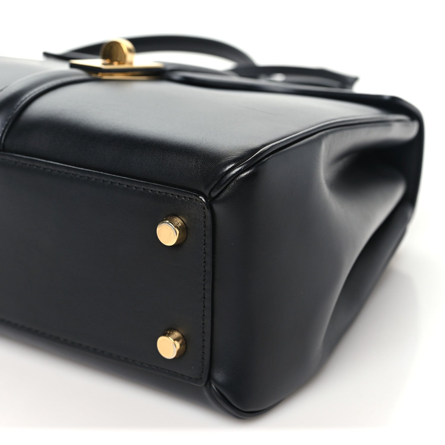 Celine Satinated Calfskin Small 16 Top Handle Bag Black 9 of 9