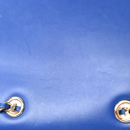Chanel Snakeskin Small Braided Chic Flap Blue 14 of 19