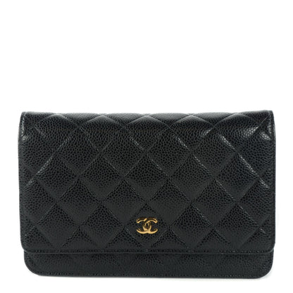 Chanel Caviar Quilted Wallet On Chain WOC Black 1 of 8