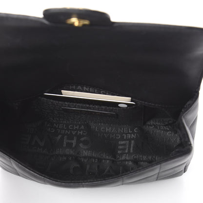 Chanel Lambskin Quilted Mini Chocolate Bar Camellia Flap Black 4 of 8