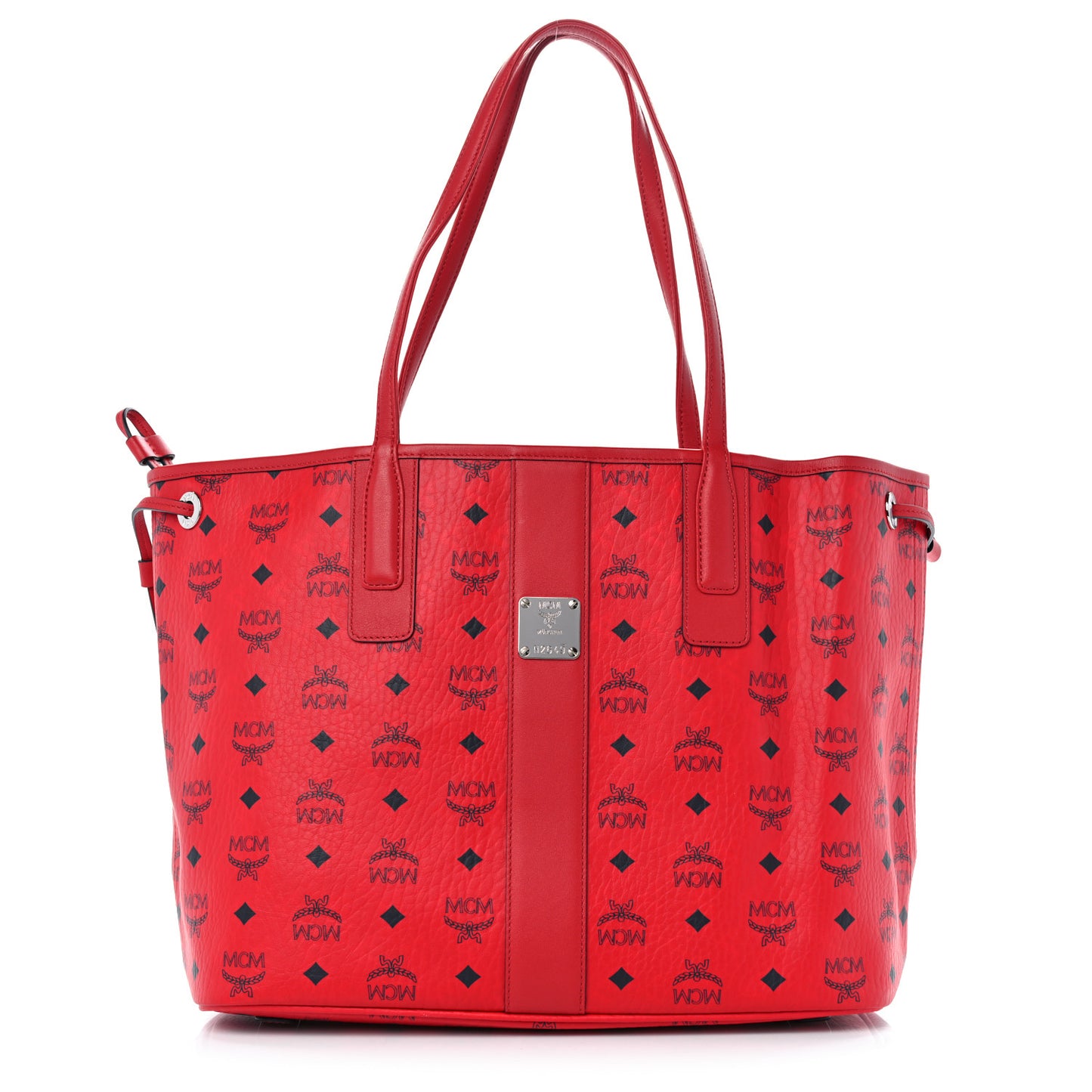 Visetos Medium Liz Reversible Shopper Tote Ruby Red