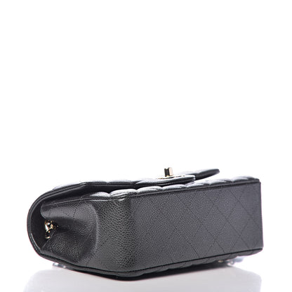 Chanel Caviar Quilted Mini Rectangular Flap Dark Grey 4 of 11