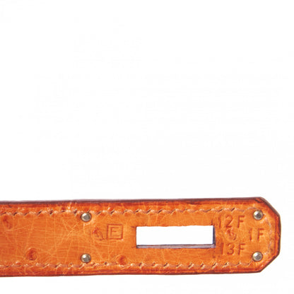 Hermes Ostrich Kelly Sellier 32 Orange 26 of 35