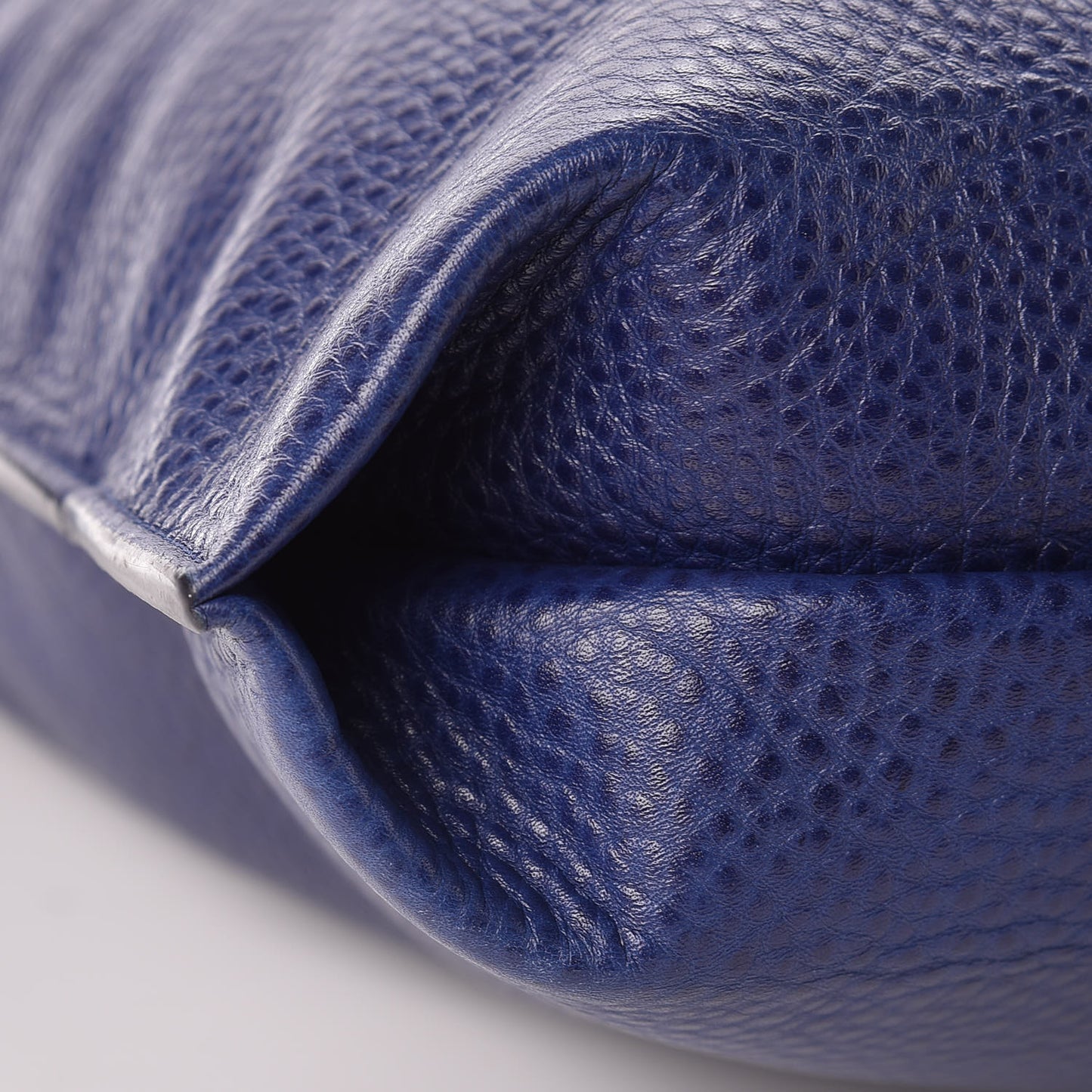 Calfskin Large Alix Padlock Zip Shoulder Bag Cobalt
