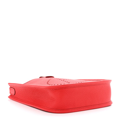 Hermes Taurillon Maurice Flipperball Sangle Evelyne TPM Rouge De Coeur Bleu Frida 4 of 11