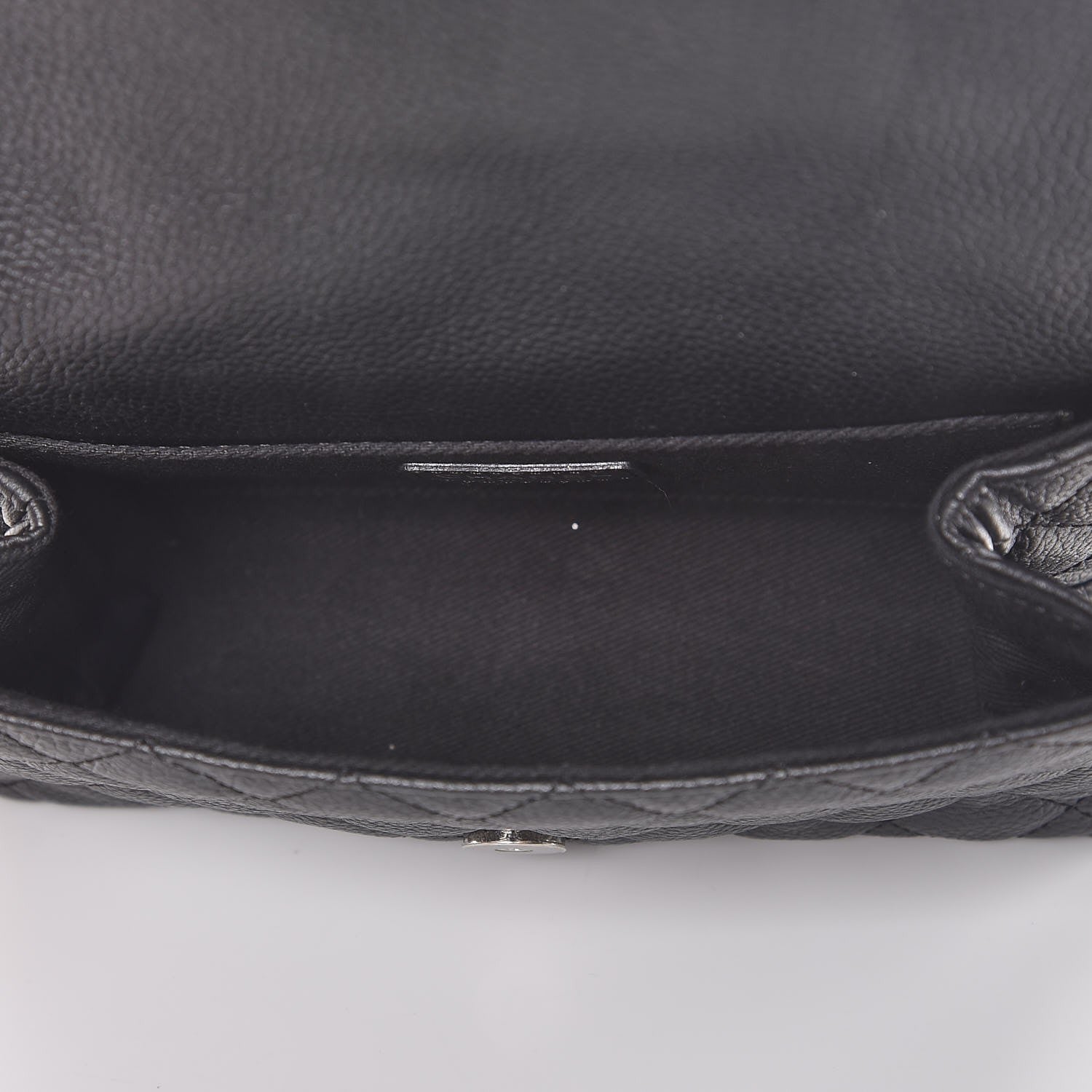 Chanel Grained Calfskin Quilted 2.55 Reissue Flap Belt Bag Clutch Black 5 of 7
