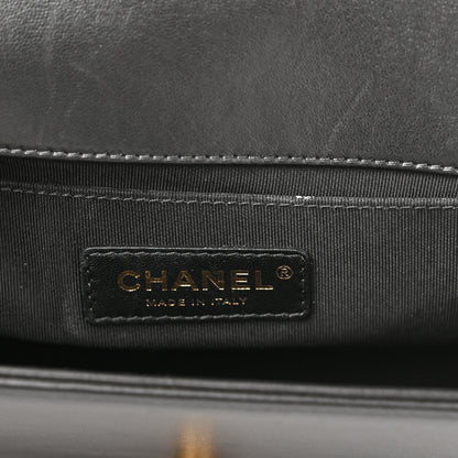 Chanel Lambskin Quilted Medium Boy Flap Black 6 of 14