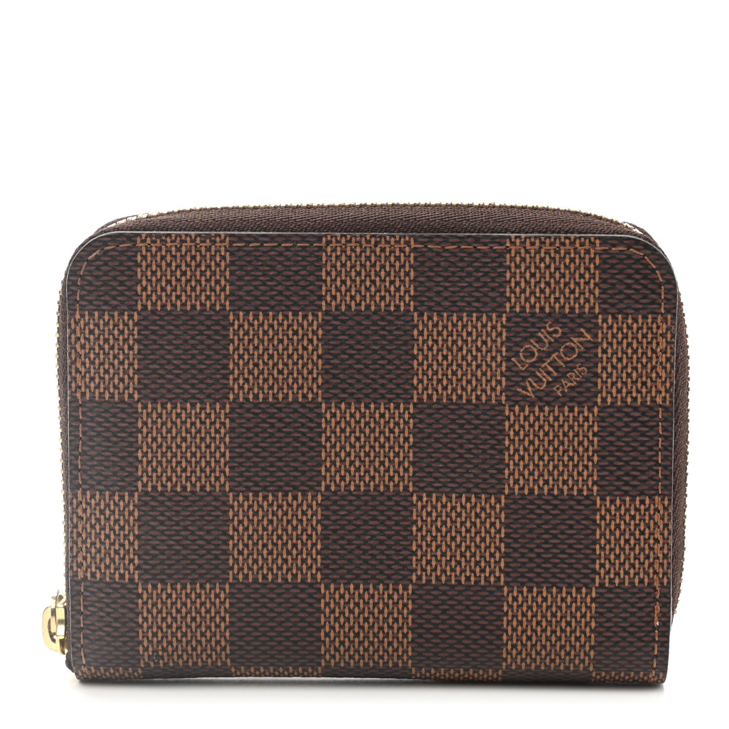 Damier Ebene Zippy Coin Purse Rose Ballerine