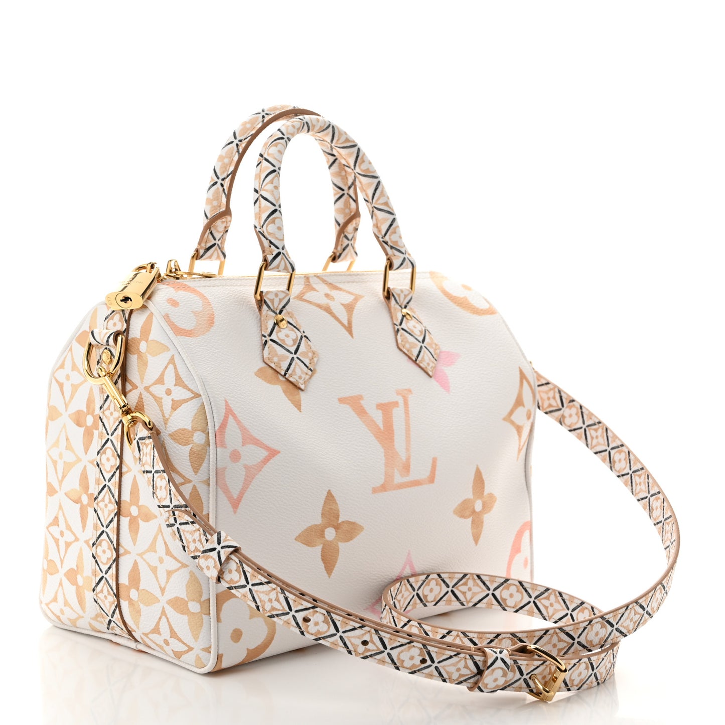 Monogram Giant By The Pool 2.0 Speedy Bandouliere 25 Beige