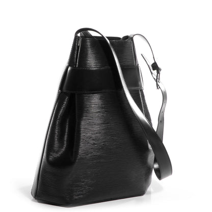 Louis Vuitton Epi Sac D'Epaule GM Black 3 of 8