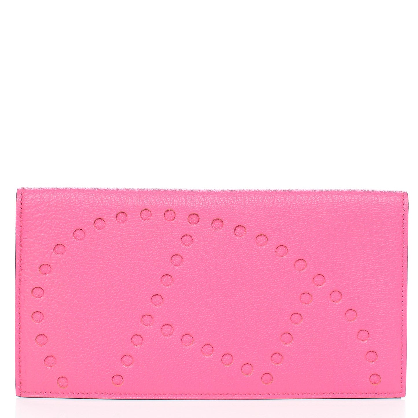 Chevre Mysore Evelyne Long Wallet Rose Tyrien