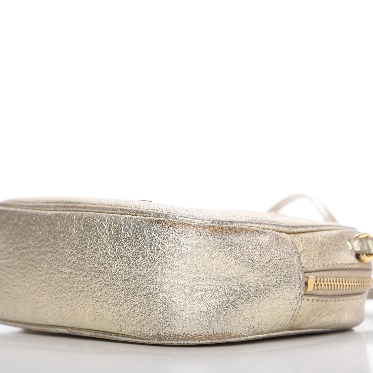 Saint Laurent Metallic Calfskin Monogram Blogger Bag Gold 7 of 10