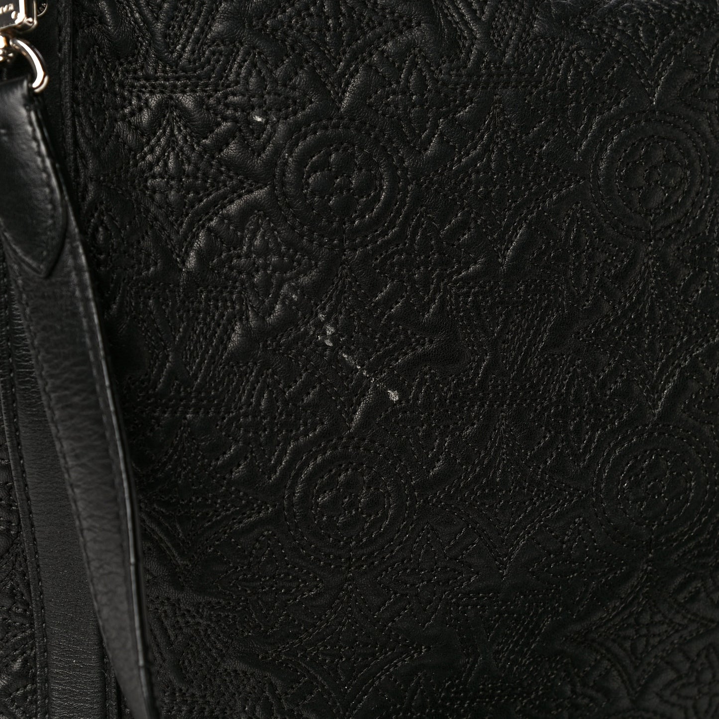 Monogram Lambskin Antheia Ixia MM Black
