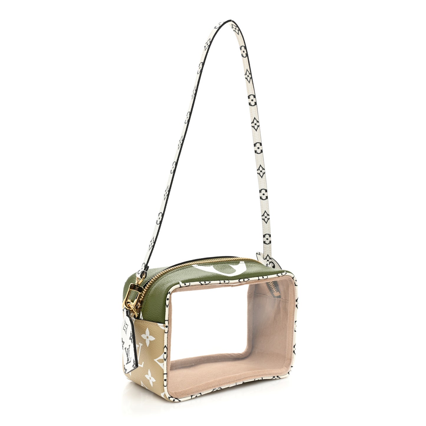 Monogram Giant Beach Pouch Kaki