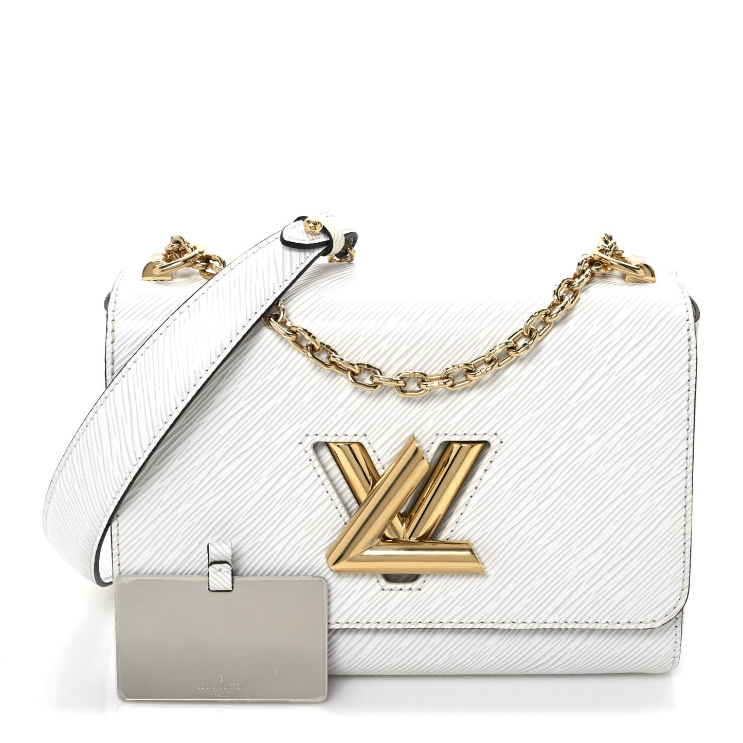 Epi Twist Shoulder Bag MM White