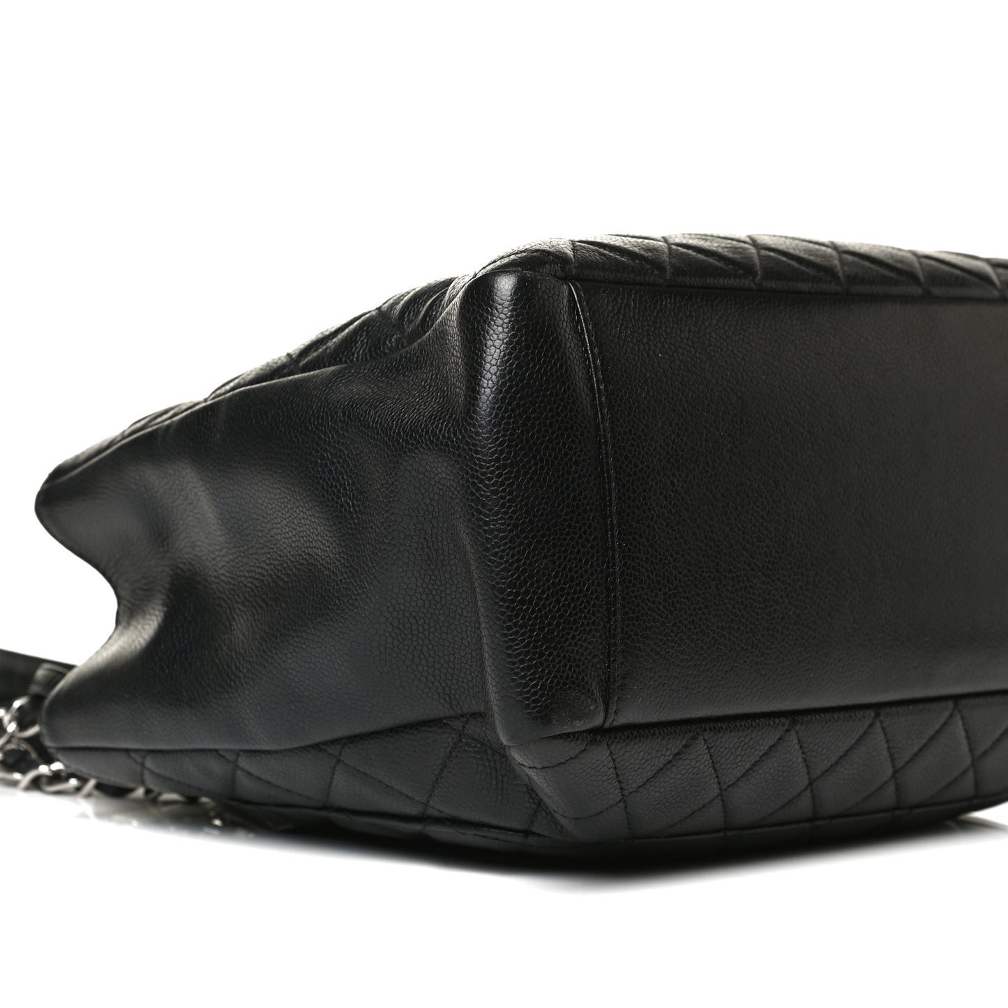 Caviar Quilted Grand Shopping Tote GST Black