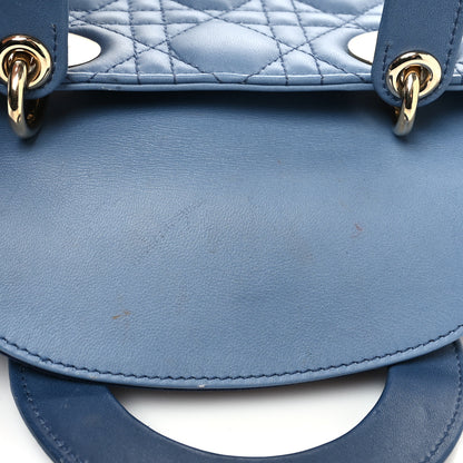 Christian Dior Lambskin Cannage Gradient Small My ABCDior Lady Dior Indigo Blue 13 of 15