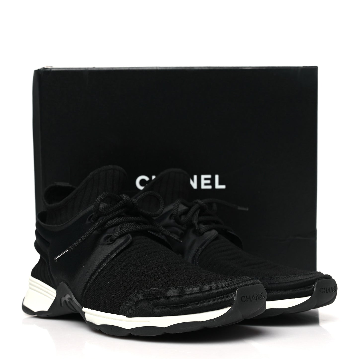 Stretch Fabric Womens CC Sneakers 40 Black