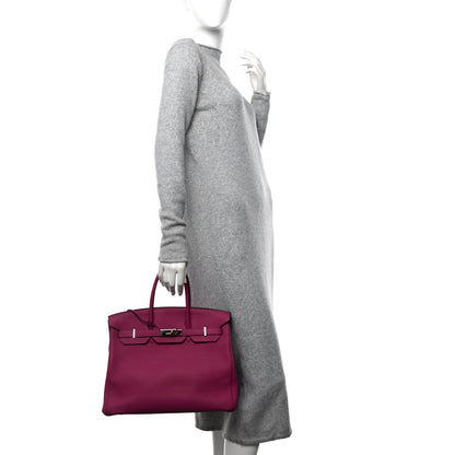 Hermes Togo Birkin 35 Rose Pourpre 2 of 18