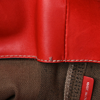 Burberry Canvas Mega Check Medium Ashby Hobo Cadmium Red 15 of 15