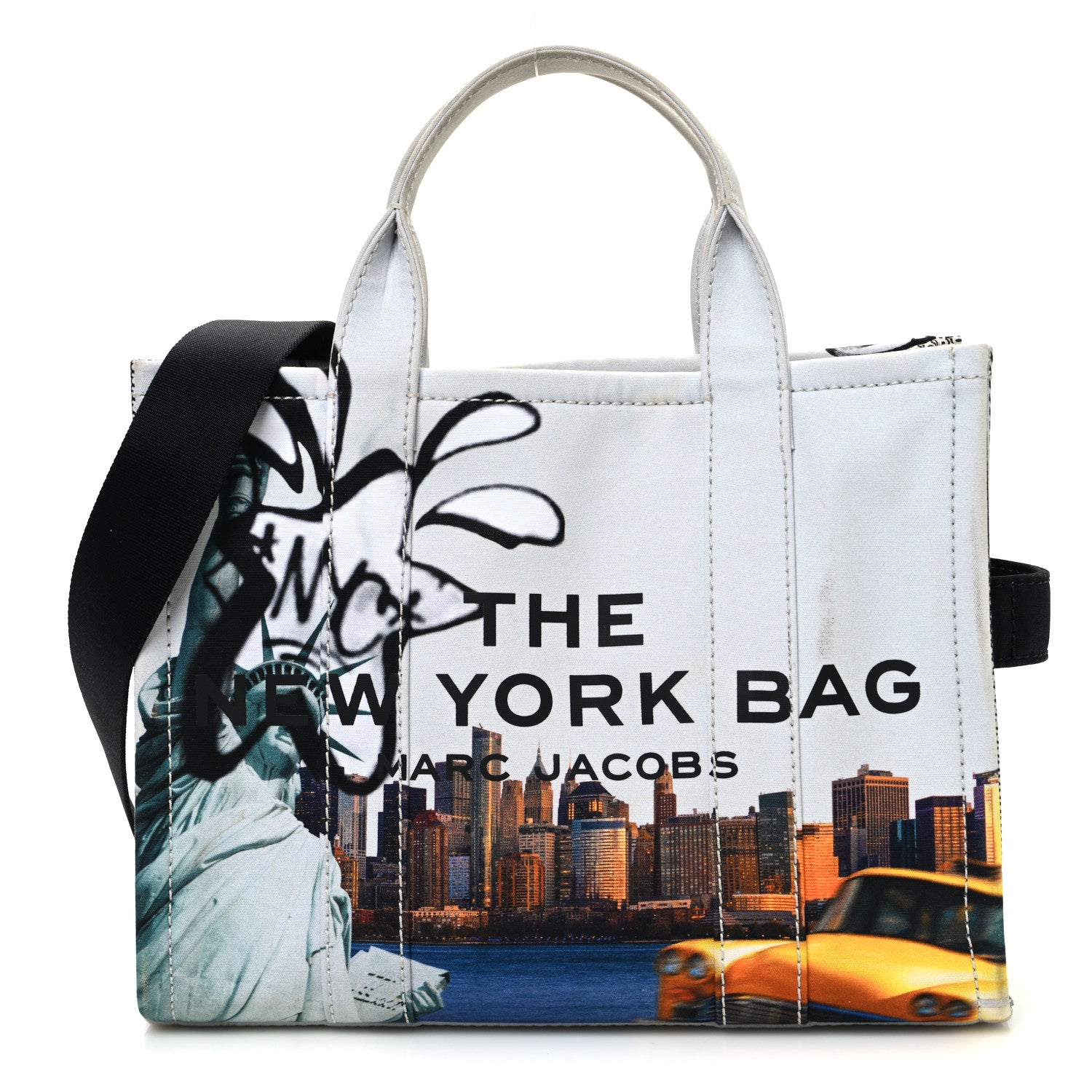 Marc Jacobs Cotton Canvas City Print Medium Tote Bag New York City 1 of 14