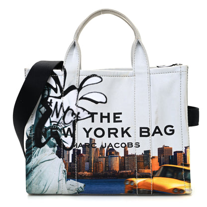 Marc Jacobs Cotton Canvas City Print Medium Tote Bag New York City 1 of 14