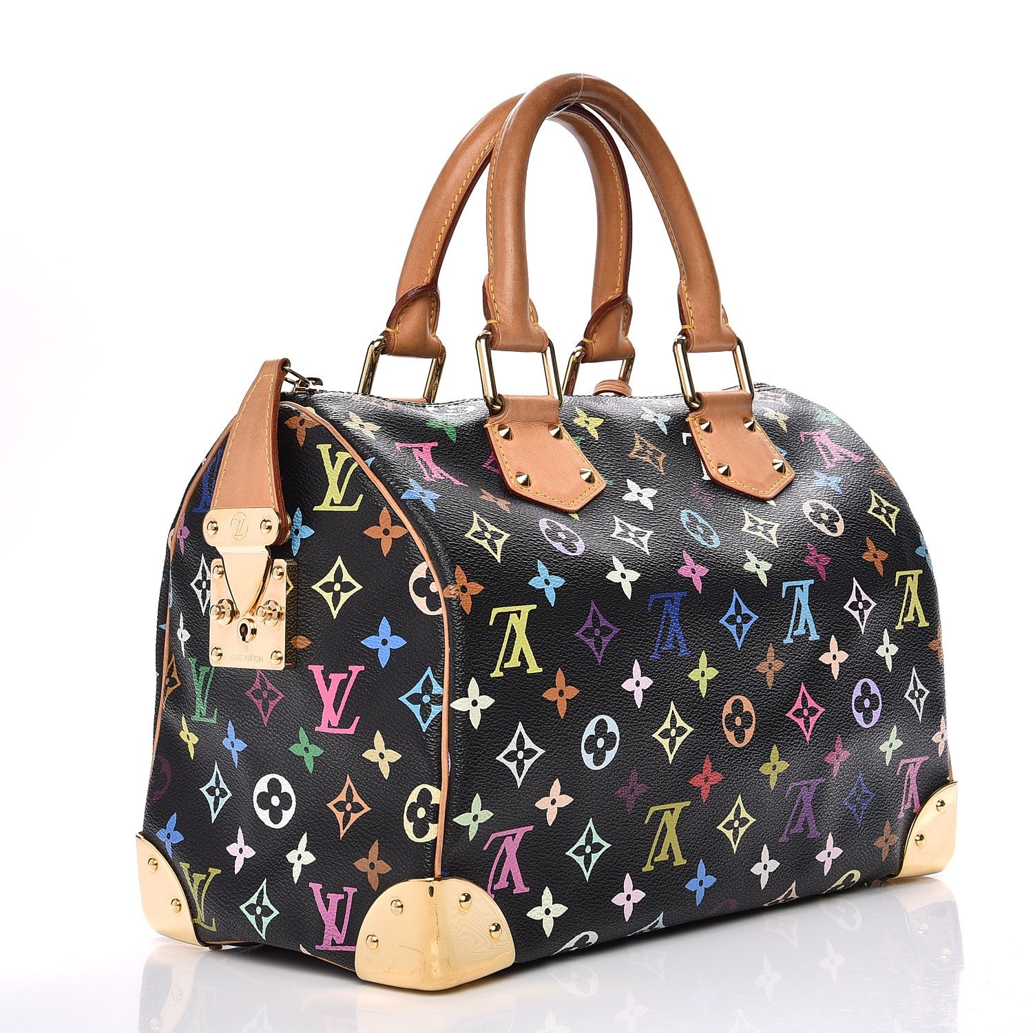 Louis Vuitton Monogram Multicolor Speedy 30 Black 3 of 11