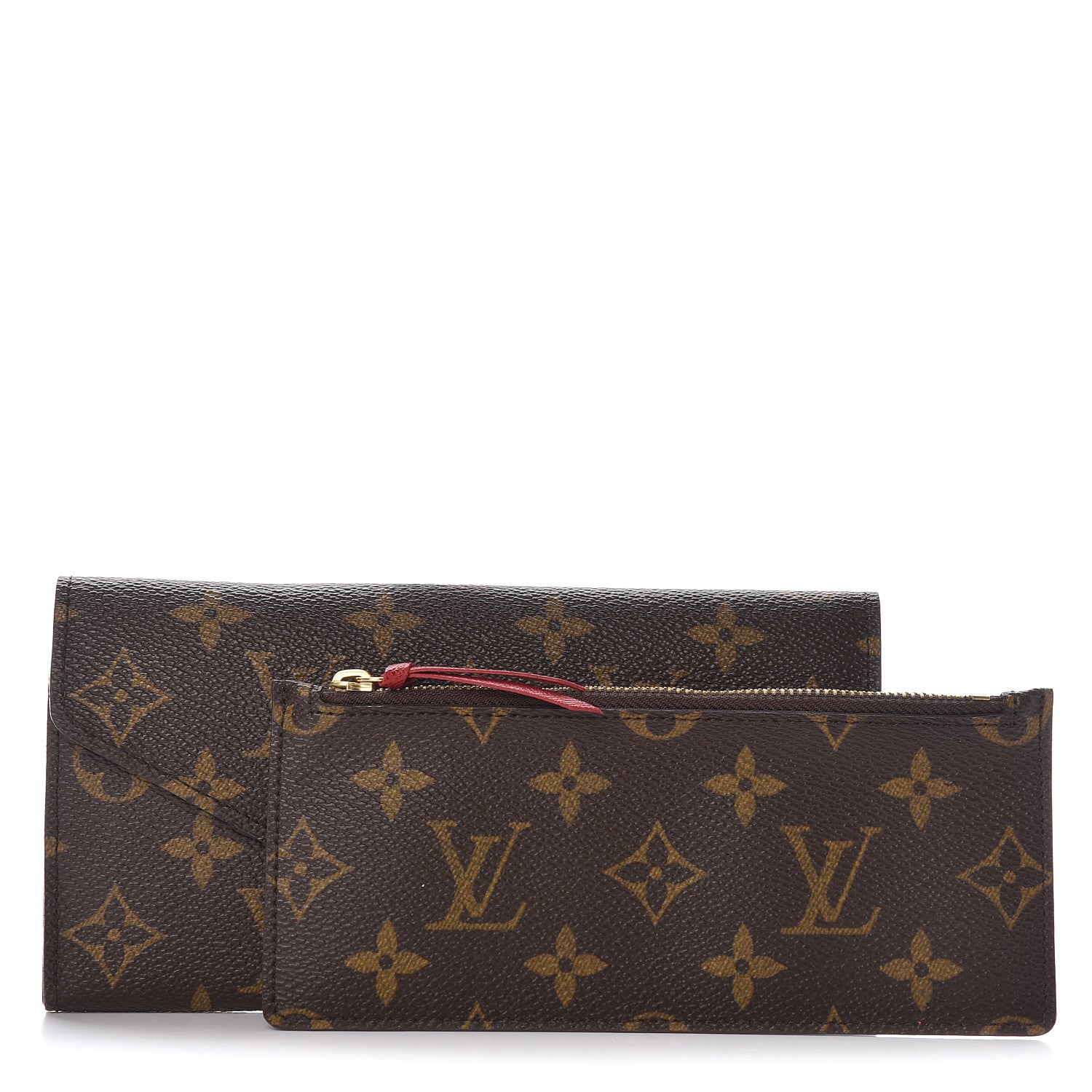 Louis Vuitton Monogram Josephine Wallet Red 3 of 10