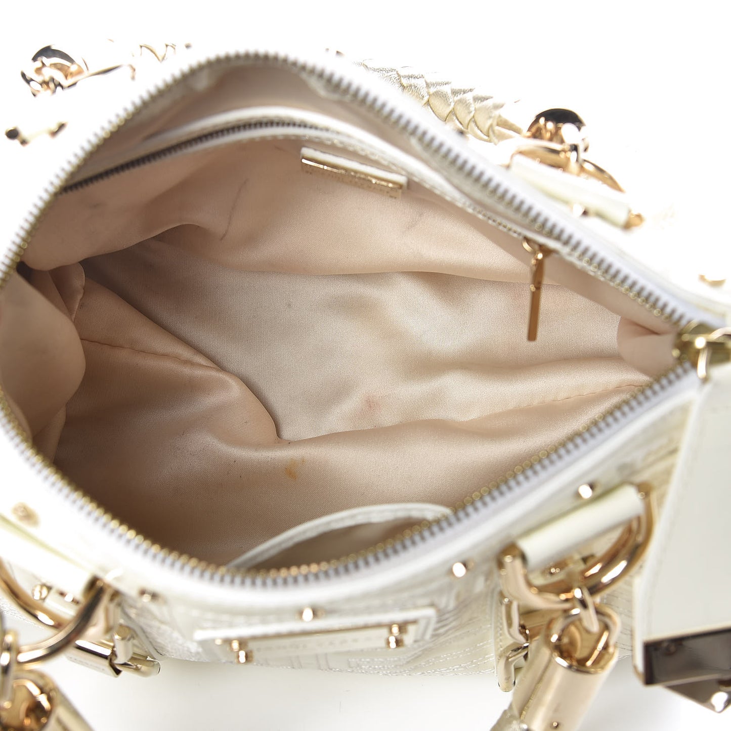 Patent Couture Snap Out Of It Bag White