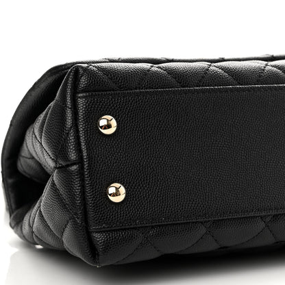 Chanel Caviar Quilted Mini Coco Handle Flap Black 9 of 12