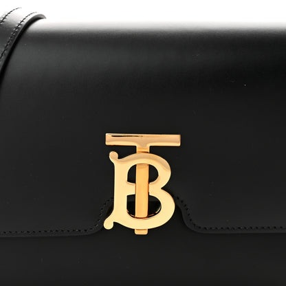 Burberry Calfskin Medium TB Bag Black 7 of 9