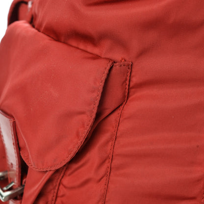 Prada Nylon Vela Small Backpack Rosso 10 of 11