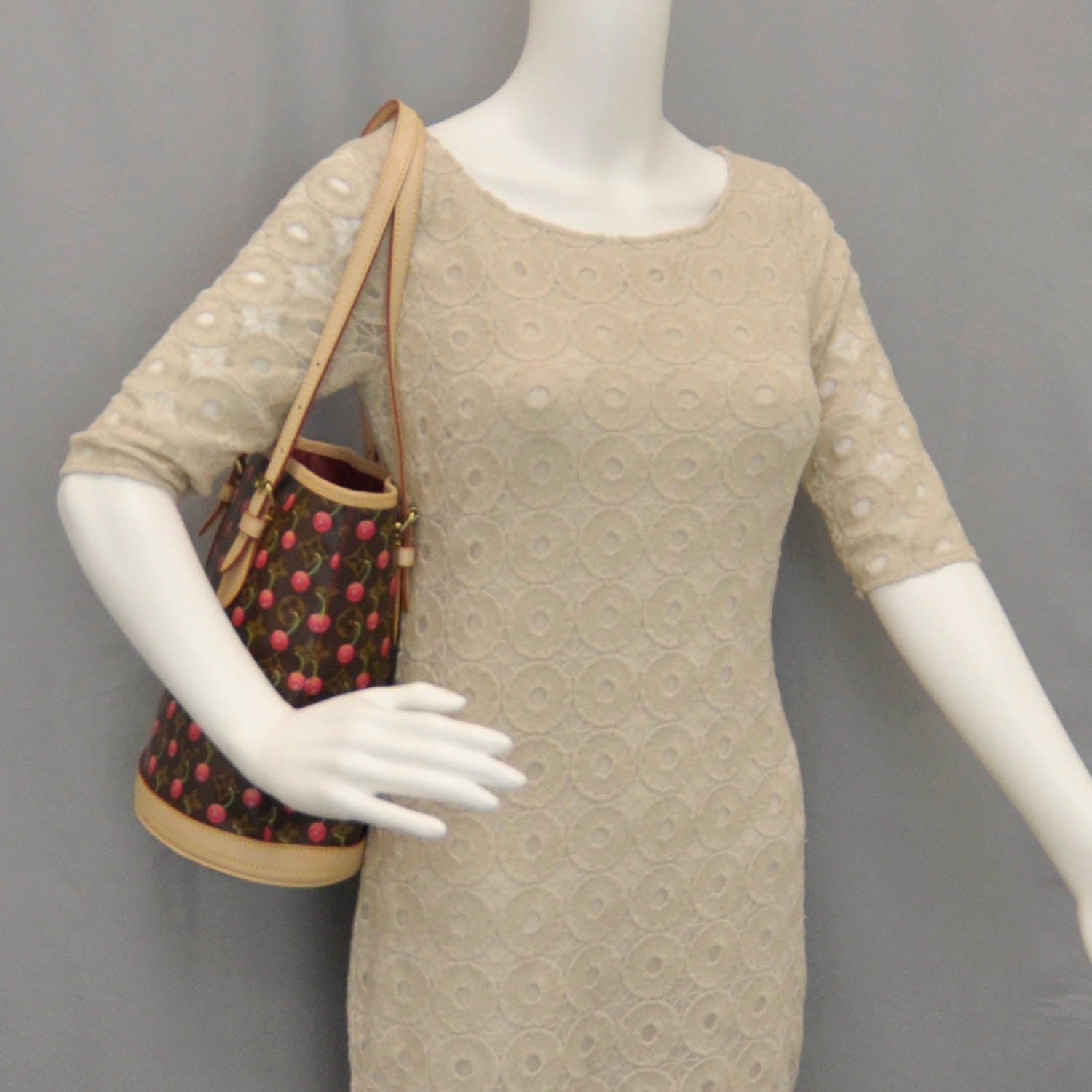 Louis Vuitton Monogram Cerises Bucket Bag 2 of 11